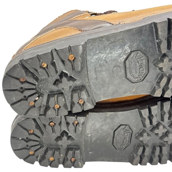Vintage K2 Vibram Montagna Block Leather Waffle Stompers 7.5 Mountaineering Boot main image 4